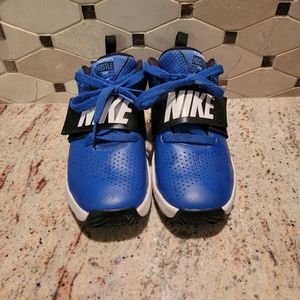 Little boys size 13C blue black and white Nike's